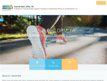 Tablet Screenshot of drbellfootankle.com
